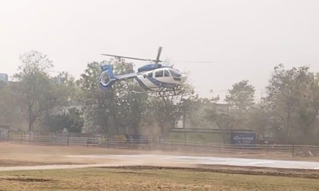 মুখ্যমন্ত্রীর প্রশাসনিক সভা, তার আগে হেলিকপ্টারের মহড়া হয়ে গেল মেদিনীপুর কলেজ ও কলেজিয়েট ময়দানে!