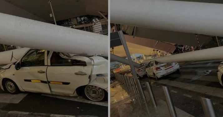 ভেঙে পড়ল দিল্লির ইন্দিরা গান্ধী আন্তর্জাতিক বিমানবন্দরের ১ নম্বর টার্মিনালের ছাদের অংশ!