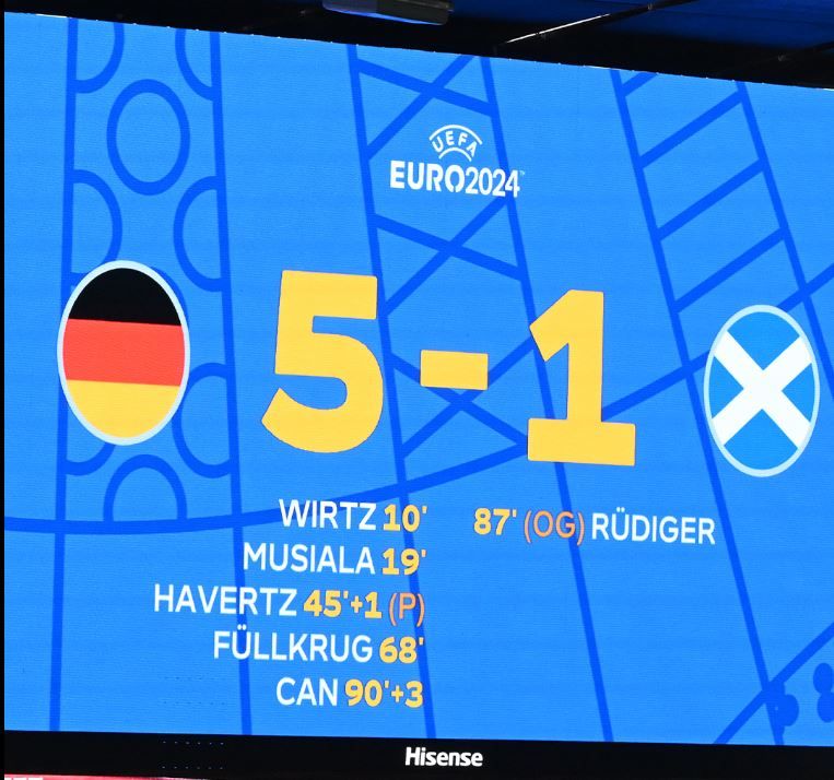 ইউরো কাপে স্কটল্যান্ডকে ৫-১ হারিয়ে যাত্রা শুরু জার্মানির!