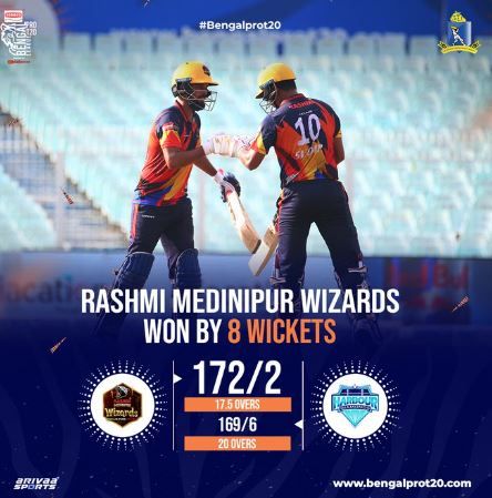 বেঙ্গল প্রো টি-টোয়েন্টি লিগে মেদিনীপুর রেশমি সেমিফাইনালে ঋদ্ধিমান সাহা-দের দল!