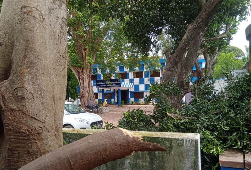 গড়বেতা তিন নম্বর পঞ্চায়েত সমিতির ভিতর বিনা অনুমতিতে গাছের ডাল কেটে বিক্রির অভিযোগ!