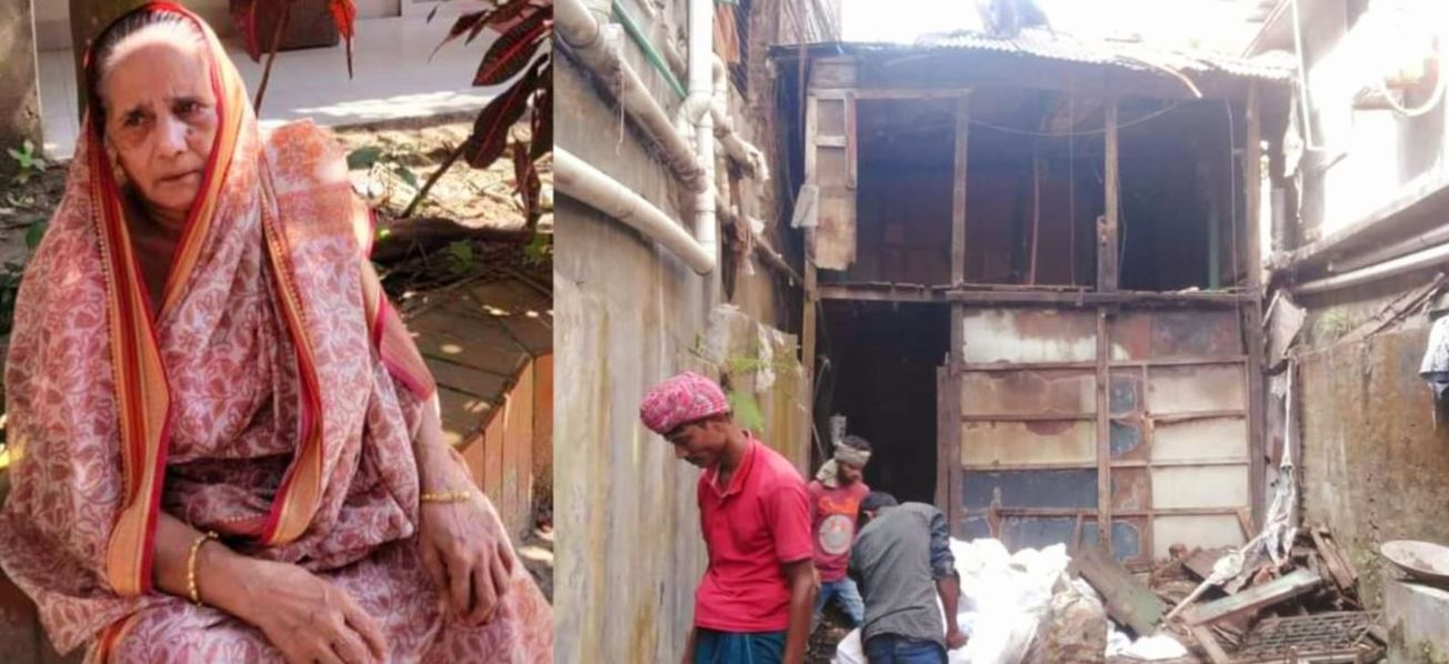 বাংলাদেশে হিন্দু বৃদ্ধা মালতী রানীর শেষ সম্বল জমিটুকুও দখলবাজের কবজায়!