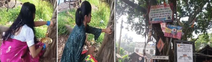 গাছকে ফোঁটা দিয়ে সচেতনতার বার্তা দিলেন বাঁকুড়া জেলার ইন্দাস ব্লকের দুই ছাত্রী!