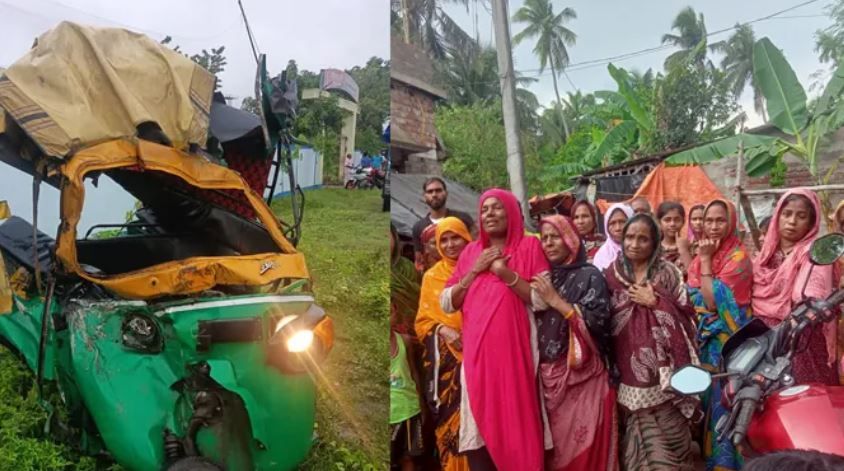 পূর্ব মেদিনীপুরের  দীঘা নন্দকুমার জাতীয় সড়কে ভয়াবহ পথ দুর্ঘটনা,মৃত ৫!