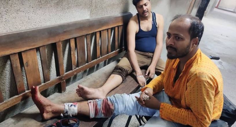 বিকাশ ভবনের সামনে শিক্ষকদের সঙ্গে  তুলকালাম পুলিশের!