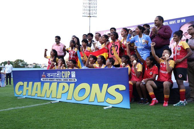"কন্যাশ্রী কাপ" চ্যাম্পিয়ন ইস্টবেঙ্গল এফসি মহিলা,এই মরশুমে দ্বিমুকুট জয় মেয়েদের!