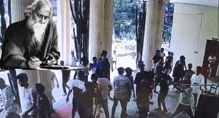 বাংলাদেশে নোবেল বিজয়ী রবীন্দ্রনাথ ঠাকুরের পৈতৃক বাড়িতে ভাঙচুর!