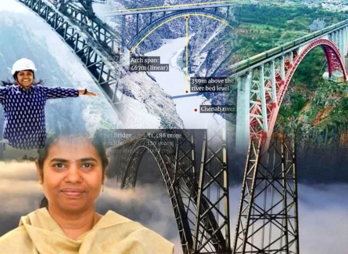 চেনাব ব্রীজের উদ্বোধন হলো তার মুখ্য কারিগর ড. মাধবী লতা !