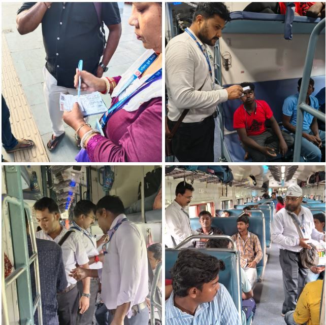 রবিবার ছুটির দিনে খড়গপুর বিভাগে বিশেষ টিকিট চেকিং অভিযান!