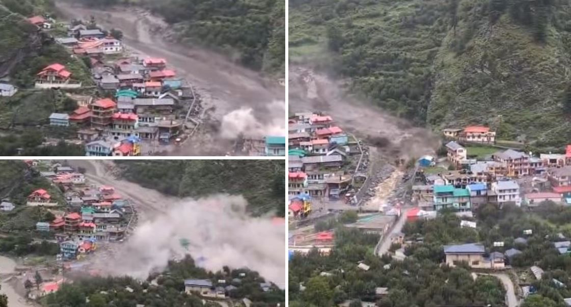 উত্তরকাশীর ক্ষীর গঙ্গার হড়পা বানে  ধুয়ে নিয়ে গেল গোটা গ্রাম!