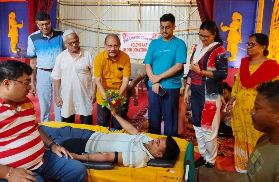 খড়্গপুর মালঞ্চ স্টার ইউনিট উদ্যোগে রক্তদান শিবির!