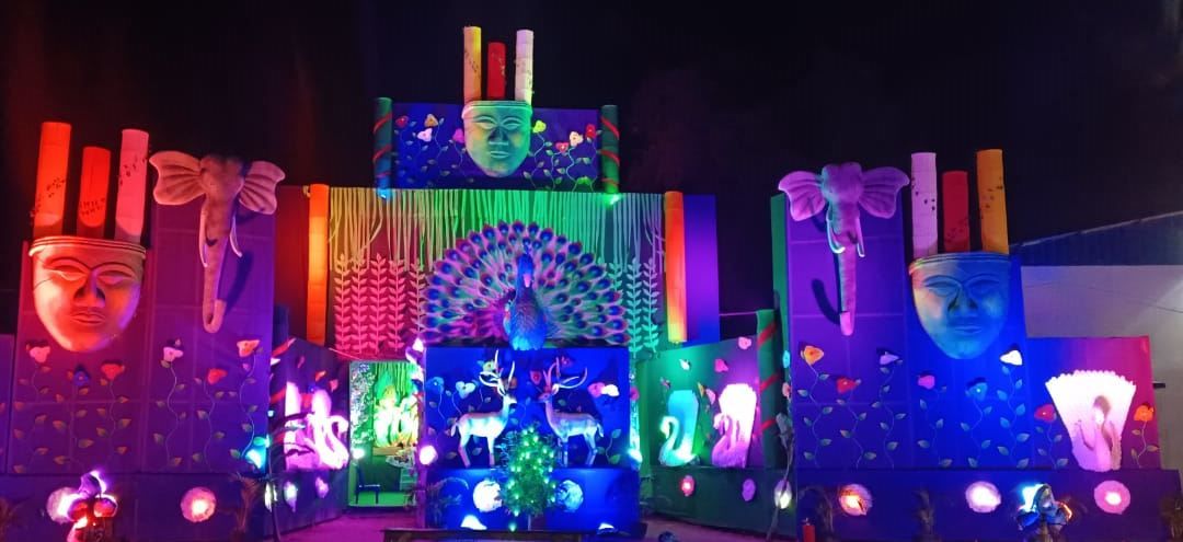 তুতরাঙা সর্বজনীন জগদ্ধাত্রী পুজোয় এবারের থিম 'আবার ফিরে এসো অরণ্য"