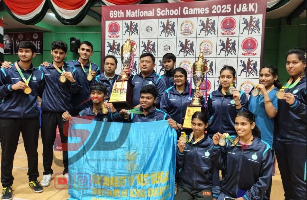 ৬৯তম জাতীয় স্কুল গেমসের, টেবিল টেনিসে বাংলা চ্যাম্পিয়ন!