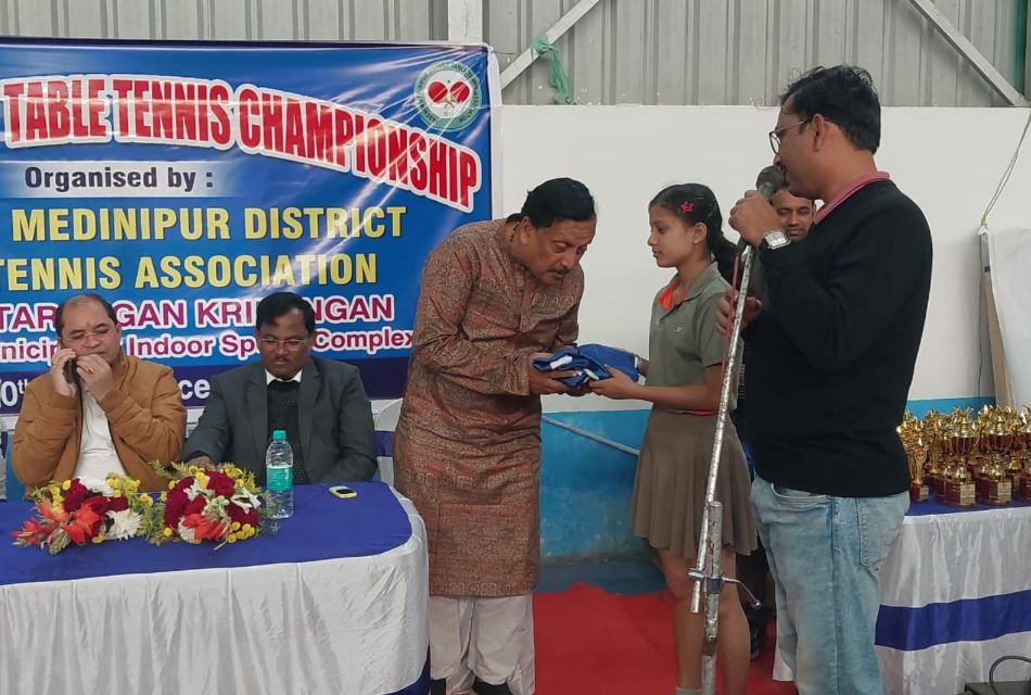 পশ্চিম মেদিনীপুর ডিস্ট্রিক্ট টেবিল টেনিস অ্যাসোসিয়েশন উদ্যোগে অন্তরঙ্গন ক্রীড়াঙ্গন!