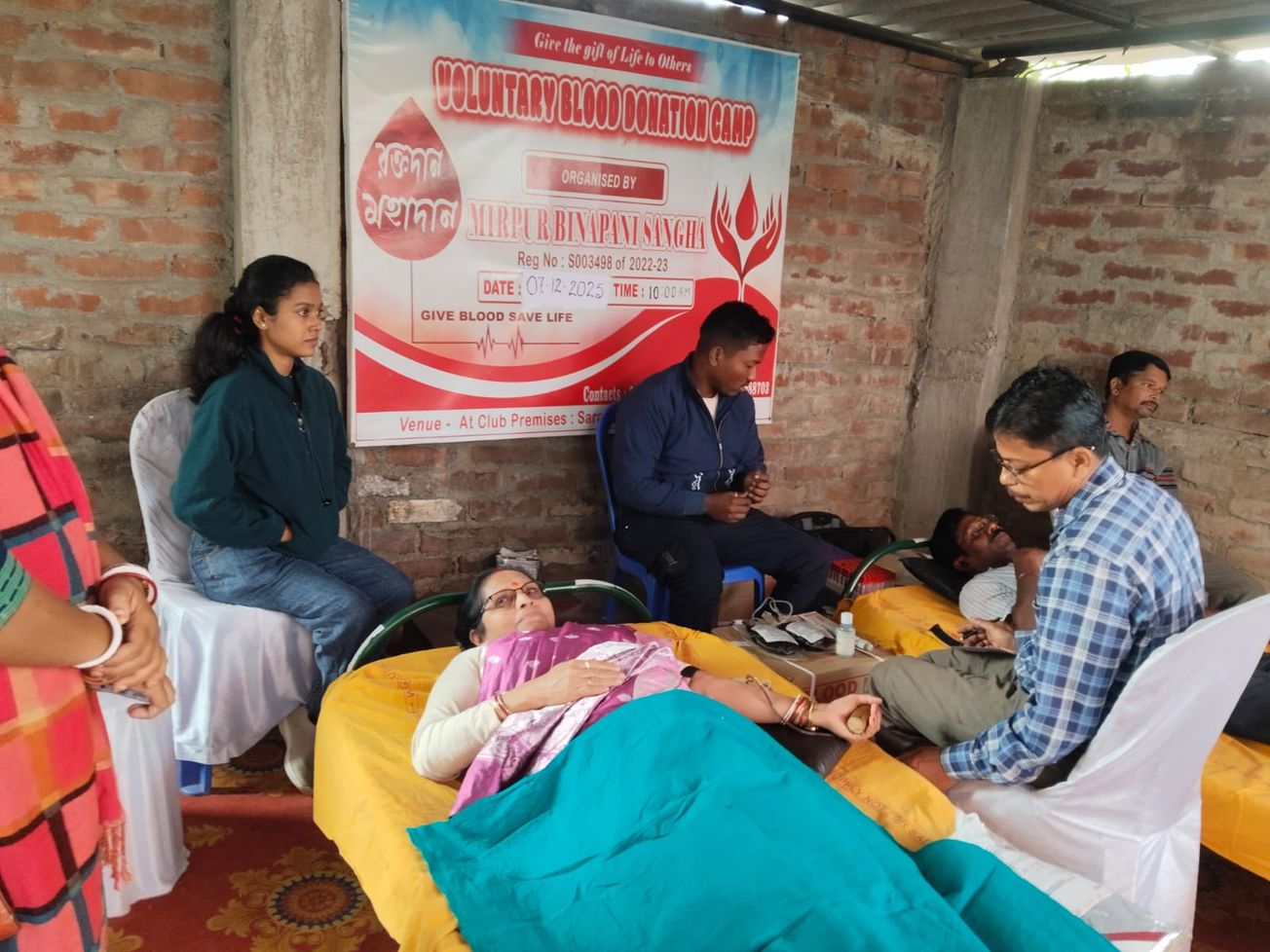 খড়গপুর গ্রামীণের মীরপুর বীণাপানি সংঘের আয়োজনে তৃতীয় বর্ষের রক্তদান শিবির ও চক্ষু পরীক্ষা কর্মসূচী!