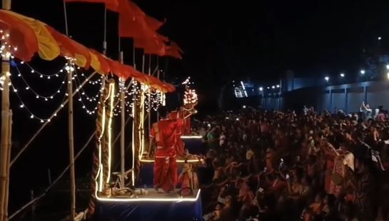 রামনবমীতে মেদিনীপুরের গান্ধীঘাটে মোহনীয় গঙ্গা আরতি, ভক্তদের ঢল!