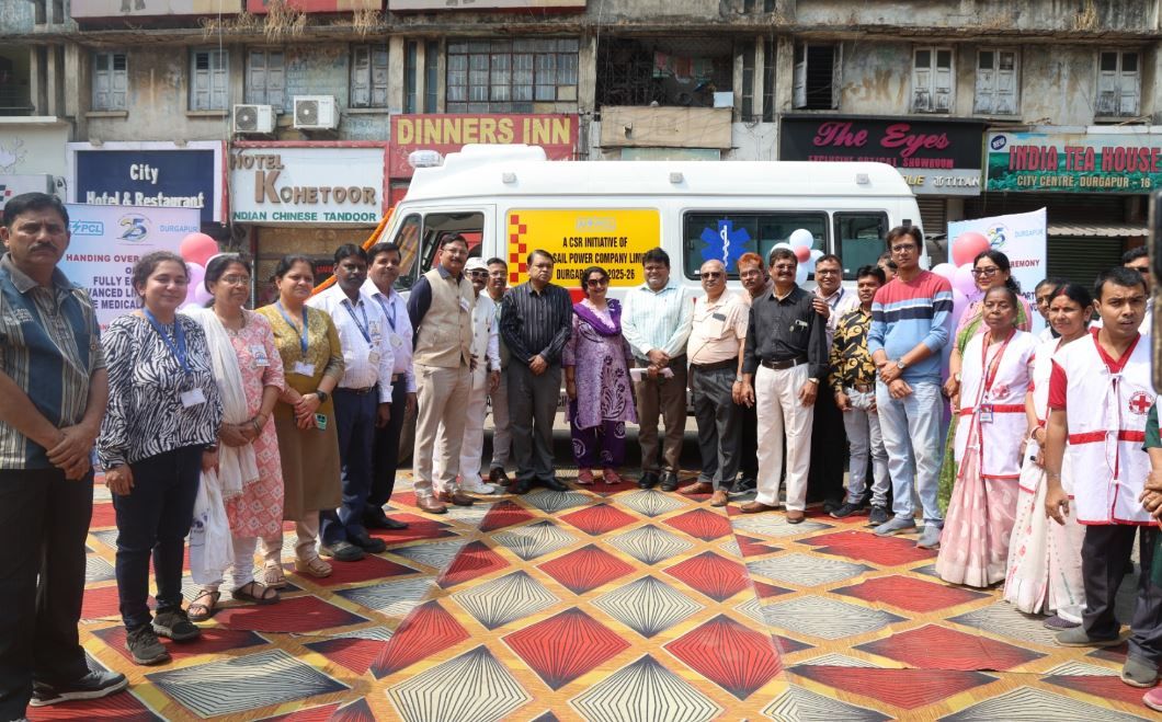 দুর্গাপুরে জরুরি স্বাস্থ্যসেবায় বড় পদক্ষেপ — রেডক্রশকে আধুনিক লাইফ সাপোর্ট অ্যাম্বুলেন্স দিল এনএসপিসিএল!