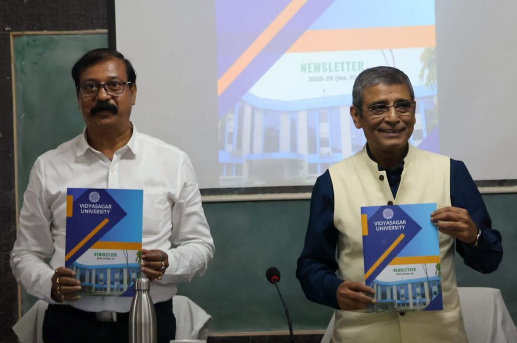 বিদ্যাসাগর বিশ্ববিদ্যালয়ের নিউজলেটার প্রকাশ—উপাচার্যের হাত ধরে তুলে ধরা হল সাফল্যের ঝলক!