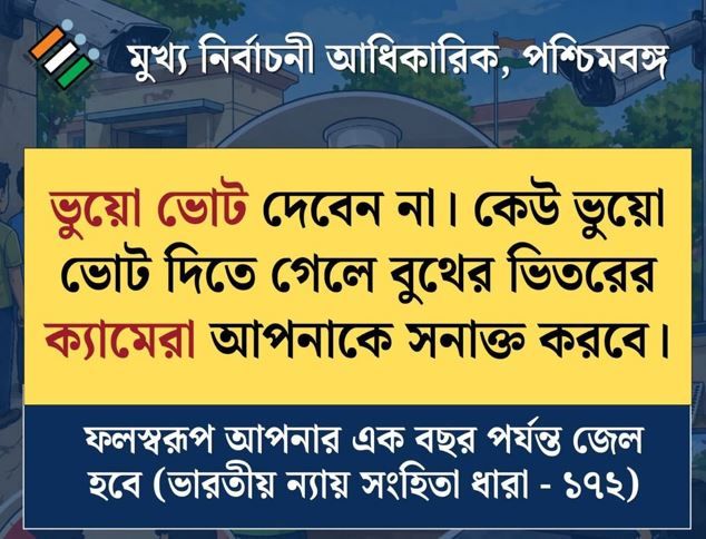 ভুয়ো ভোটে কড়া শাস্তি! বুথে AI নজরদারি, ধরা পড়লেই জেল—সতর্কবার্তা কমিশনের!