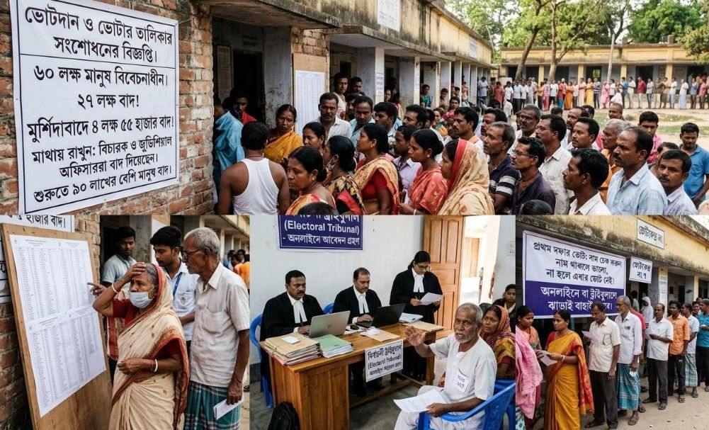 ৯০ লাখ নাম উধাও! ভোটের আগে বাংলায় বিস্ফোরক তালিকা কাণ্ড,সবচেয়ে বেশি ধাক্কা মুর্শিদাবাদে!