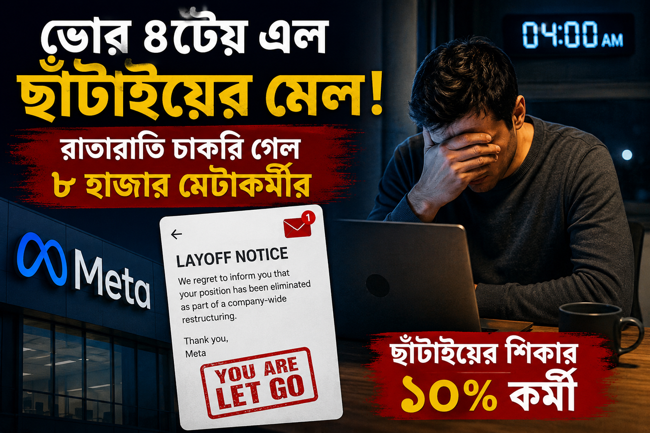 ভোর ৪টেয় এল ছাঁটাইয়ের মেল! রাতারাতি চাকরি গেল ৮ হাজার মেটাকর্মীর