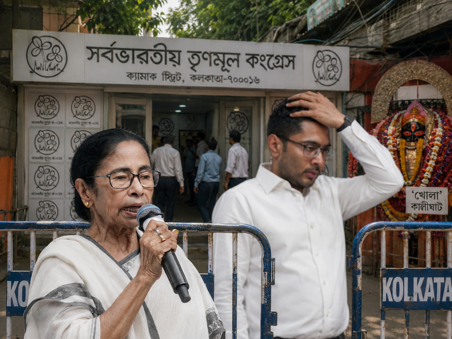 ক্যামাক স্ট্রিটে হঠাৎই সরল পুলিশি প্রহরা, "খোলা কালীঘাট"—নিরাপত্তা বদলে বাড়ছে জল্পনা!