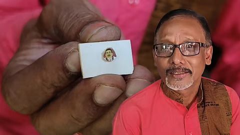 অবিশ্বাস্য শিল্পকর্ম! ছোলার ডালে মুখ্যমন্ত্রী শুভেন্দুর প্রতিকৃতি গড়ে তাক লাগালেন শিল্পী