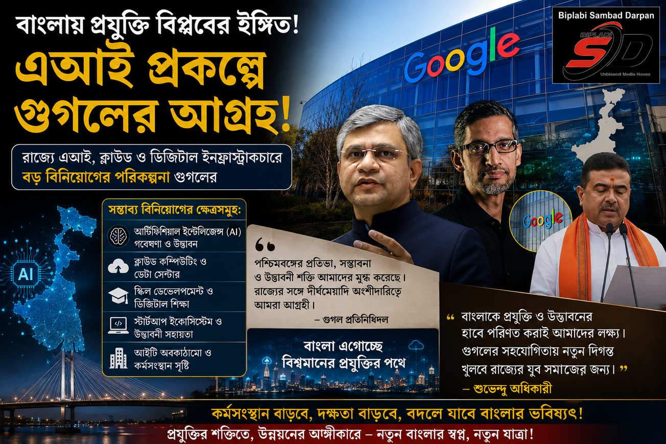 পূর্ব ভারতে প্রযুক্তির নতুন দিগন্ত, বাংলায় এআই কেন্দ্র গড়ার ভাবনা!